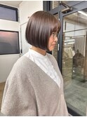 大人ショートbob/透明感カラー