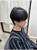 曲がる縮毛矯正/men's/センターパート/ダウンパーマ/新宿/藤沼