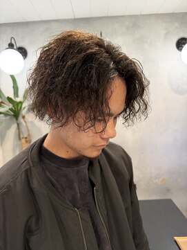 メンズココ 清澄白河店(MENS COCO) 縦落ちツイストスパイラルパーマ/刈り上げ/マンバンパーマ
