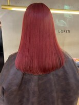 ローレン(LOREN)&nbsp;イメチェン/ホワイトブロンド/外ハネボブ/ワイドバング/栄/久屋