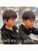 キッズカット☆男の子☆アクティブショート短髪フェード小学生☆