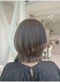 春20代30代40代オリーブグレージュくすみベージュレイヤーボブ＊