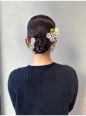 シニヨンヘアアレンジ