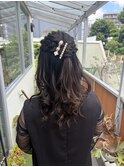 【lotus下枝】ハーフアップ/お呼ばれヘア/結婚式ヘアセット