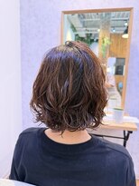 スピンヘアーフラッフィ 茨木(Spin hair fluffy)&nbsp;ラフだけど、ちゃんと可愛い。デジタルパーマ。