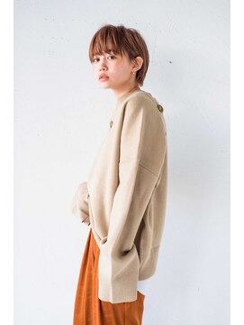 ヘアデザイン ソラ(Sola) フレンチショートグランマッシュ×オレンジベージュカラー