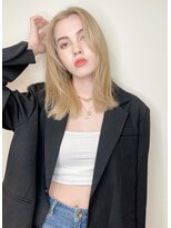 トルネード(TORNADO)&nbsp;韓国風外国人風レイヤーカット ホワイトカラー　ヨシンモリM61