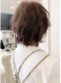 福山市イルミナカラー人気 切りっぱなし丸み外ハネボブCaary