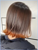 パレット 町田店(PALETTE)&nbsp;裾オレンジボブ　町田/町田駅/町田店
