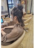 【VISAGE unir】　お団子風ハーフアップ☆