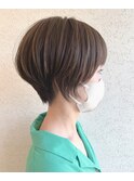 【CASA.mio】オリーブベージュショート