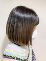 アズール 草加(azule)&nbsp;ボブ　グラデーションカラー　ショコラベージュ　サイドバング