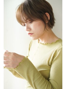 シェル 吉祥寺(shell) 小顔ショート☆大人可愛いナチュラル前下がりショート♪ヘルシー