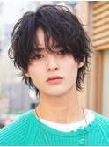 ツーブロック束感流行人気センターパート