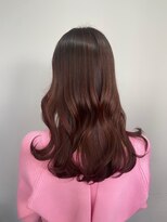 ナンバー アリア 三軒茶屋(N° aria)&nbsp;レイヤーロンググレーベージュ韓国大人可愛いピンクブラウン