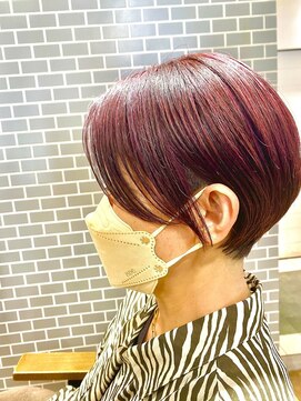 クラップス 京急富岡(CLAPS) ダブルカラーピンクベージュベージュカラーケアブリーチ