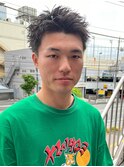 スパイキーショート　メンズショート メンズカット 眉毛