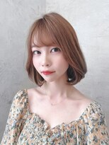 ロンドローズ 名古屋(Lond damaskRose)&nbsp;学割 ブリーチなしダブルカラー ブリーチ 髪質改善 ボブ 171