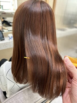 ジーナ サンシャイン通り池袋(Zina) 髪質改善 艶髪 オレンジブラウン【Zina 坂本勇樹】