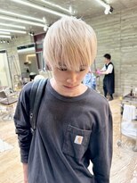 ヲタク(wotaku.) メンズハイトーンメンズブリーチダブルカラーホワイトブロンド