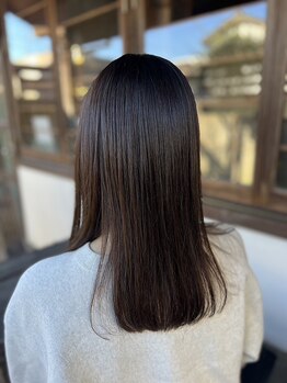 テントヘアー(tent hair)の写真/-自分史上最高の艶髪に-【髪質改善TR】UPTOGLOSS高濃度水素TR導入！定期的な施術により持続力向上*