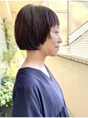 切りっぱなしボブミニボブレイヤーボブボブブリーチ