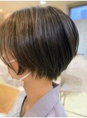 大人可愛いショートボブ