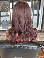 オンザライン(ON THE LINE)&nbsp;ピンク系にデジタルパーマ