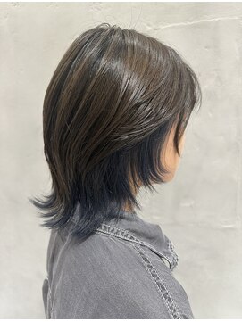 フレーム へアアンドトリートメント 天王寺北口店(FRAME) ウルフインナーブルー