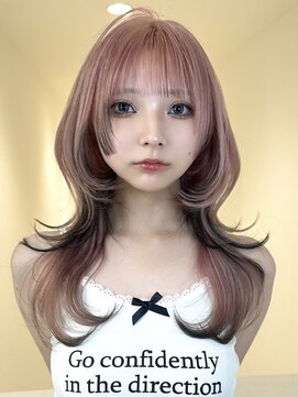 アイトーキョーエス 渋谷(AI TOKYO S) ハイトーンデザインカラーハッシュカットレイヤーカット