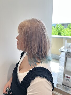 コワファースト させぼ五番街店(COIFF1RST) ホワイトベージュ×裾カラー♪