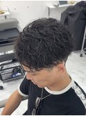 スパイラルパーマ×ツイストパーマ×センターパート【広島】