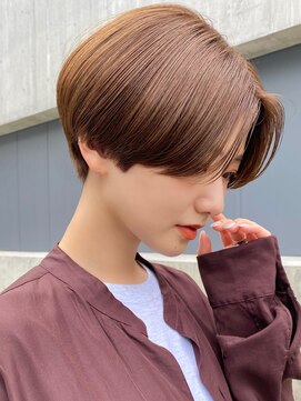 エリマ 武蔵小杉(elima) マッシュショートボブ刈り上げショートベージュ20代30代40代50代