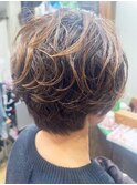 40代50代脱白髪染め白髪ぼかしコントラストハイライト