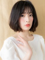 カバーヘア ブリス 志木南口駅前店(COVER HAIR bliss)&nbsp;暗めカラー大人美人立体感黒髪ボブウルフカット309W志木30代40代