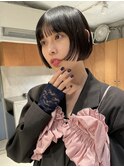 ミニボブ×暗髪