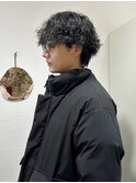 【波巻きパーマ×襟足あり】