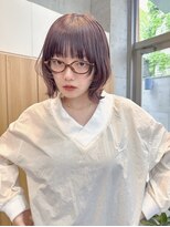 ジーナ 渋谷神南(Zina)&nbsp;《ピンクパープル×小顔に見えるレイヤーボブ♪》