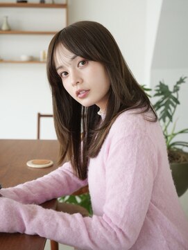 リムレス(LIMLESS) 顔周りレイヤー/ダブルカラー/髪質改善/ケアブリーチ万代新潟◆