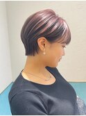 ハンサムショート/ショートボブ/20代30代40代50代/顔周りカット