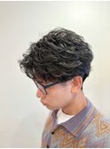 フェザーショートパーマ