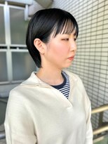 ロジェ(loje)&nbsp;20代30代40代 黒髪ハンサムショート/前髪/ナチュラルショート