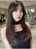 大人ガーリー、似合わせカット、ミディアムレイヤーカット
