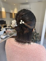 キッカ(kicca) 【kicca】ハーフアップ/カチモリアレンジ/結婚式ヘア