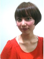 ヘアカラーカフェ 心斎橋店&nbsp;プチアシメショートボブカットスタイル