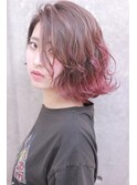 cache cache☆グラデーションピンク★外ハネボブ