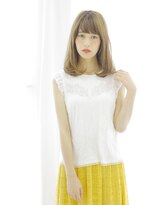 エルフォ(elfo) 【elfo】毛先ワンカールパーマで印象アップのミディアムスタイル