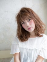 ディンプル 越谷駅前(DiMPlE)&nbsp;DiMPlE越谷☆ゆるふわレイヤーセミロングでベージュカラー♪