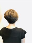 ハイライトショートボブ