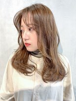 アイティー バイ アルバム 浦和店(IT by ALBUM) ミルクティーロング_セミウェットウェーブ_ba305242